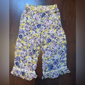 Anthropologie Easy Slumber cropped lounge pants